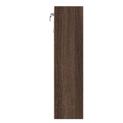 Vitrinenschrank Braun Eichen-Optik 100x15x58 cm Holzwerkstoff - Pazzar.ch