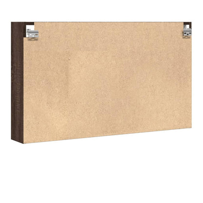 Vitrinenschrank Braun Eichen-Optik 100x15x58 cm Holzwerkstoff - Pazzar.ch