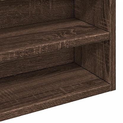 Vitrinenschrank Braun Eichen-Optik 100x15x58 cm Holzwerkstoff - Pazzar.ch
