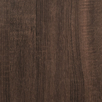Vitrinenschrank Braun Eichen-Optik 100x15x58 cm Holzwerkstoff - Pazzar.ch