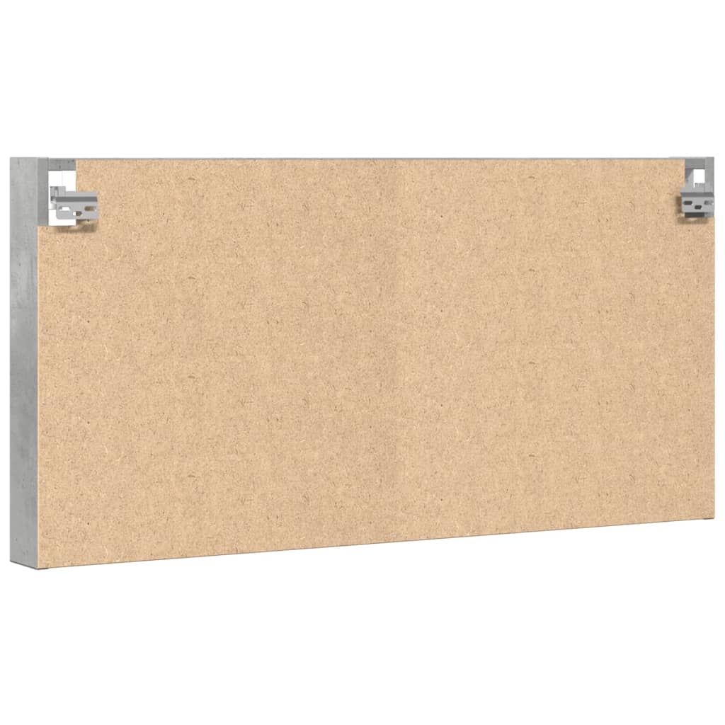 Vitrinenschrank Betongrau 100x8,5x50 cm Holzwerkstoff - Pazzar.ch