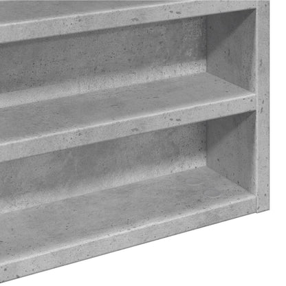 Vitrinenschrank Betongrau 100x8,5x50 cm Holzwerkstoff - Pazzar.ch