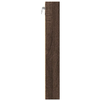 Vitrinenschrank Braun Eichen-Optik 60x8,5x58 cm Holzwerkstoff - Pazzar.ch