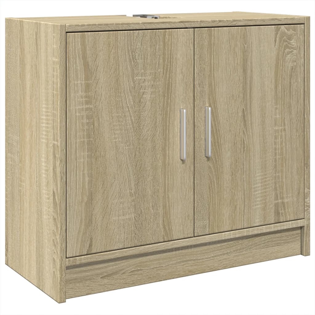 Waschbeckenunterschrank Sonoma-Eiche 63x29x55 cm Holzwerkstoff - Pazzar.ch