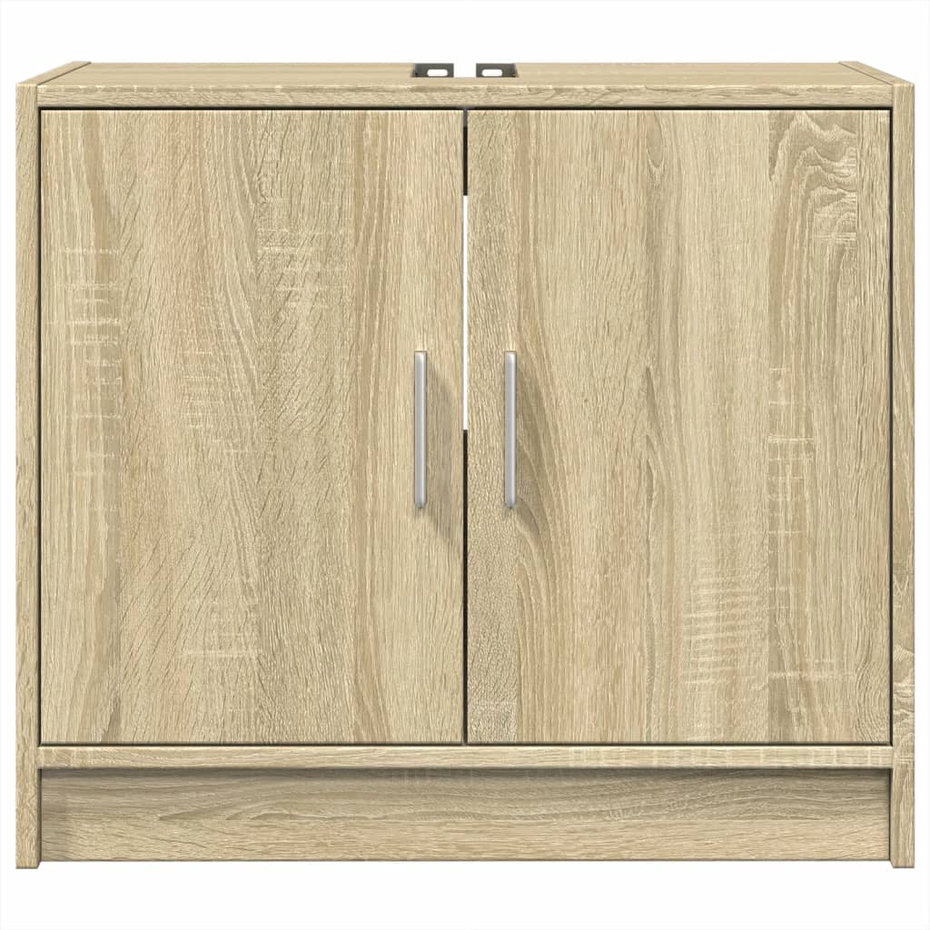 Waschbeckenunterschrank Sonoma-Eiche 63x29x55 cm Holzwerkstoff - Pazzar.ch