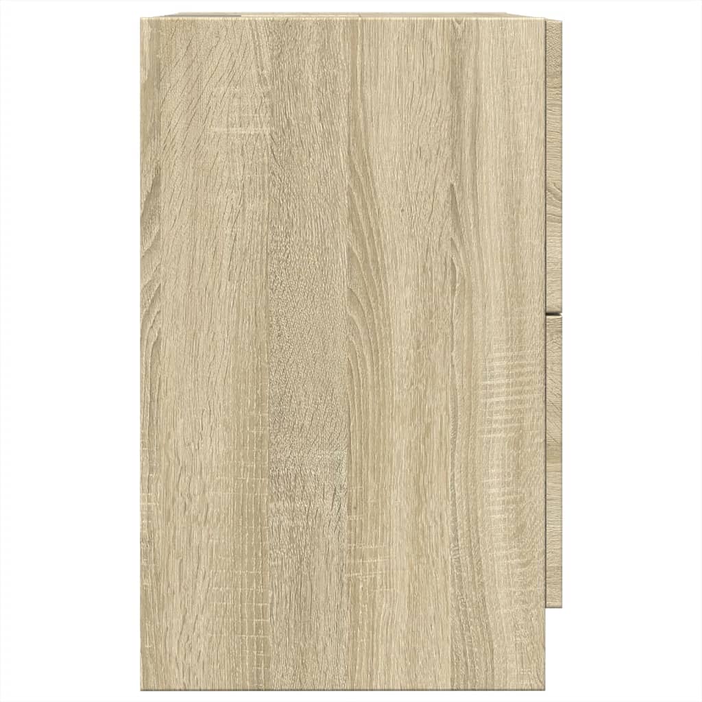 Waschbeckenunterschrank Sonoma-Eiche 40x37x59 cm Holzwerkstoff - Pazzar.ch