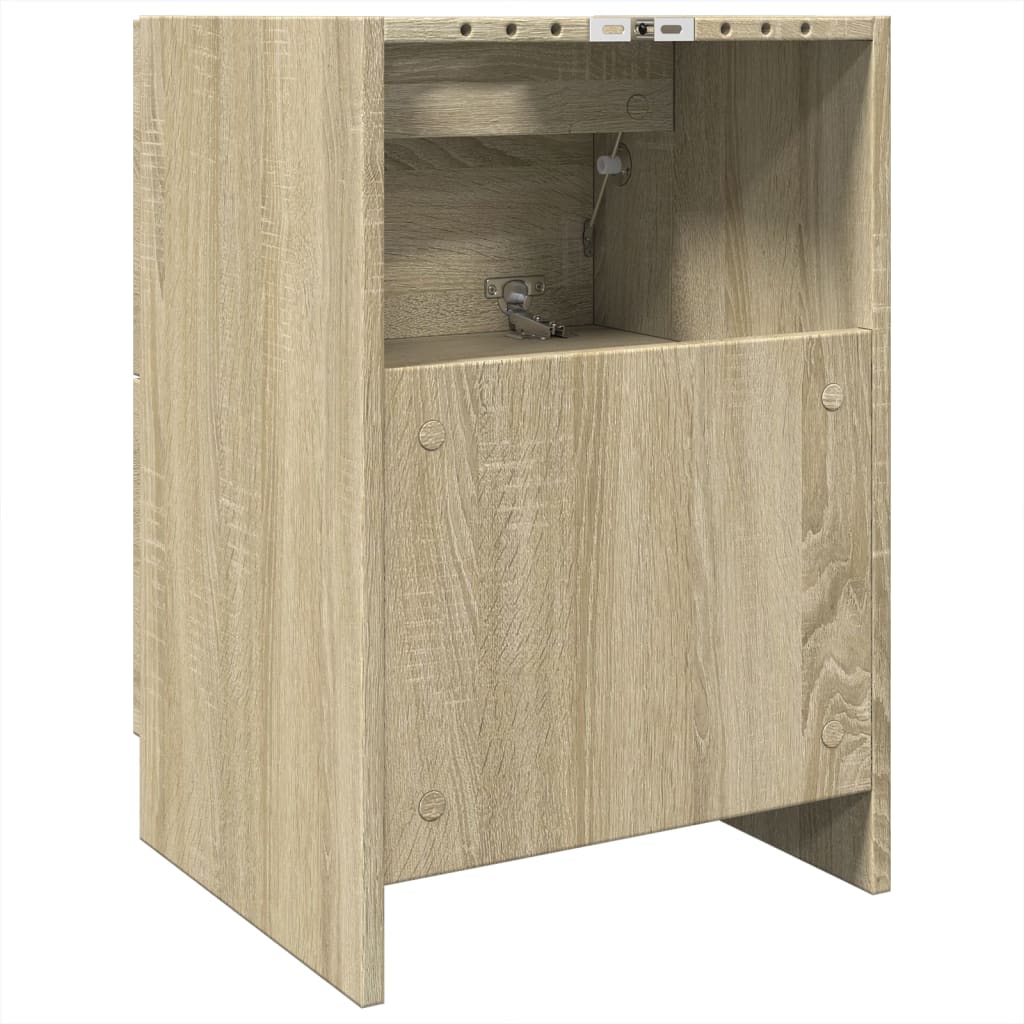 Waschbeckenunterschrank Sonoma-Eiche 40x37x59 cm Holzwerkstoff - Pazzar.ch