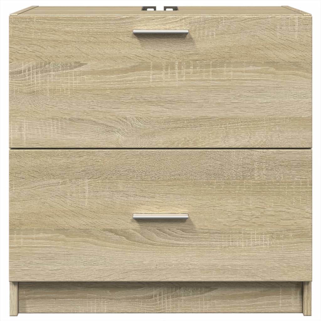 Waschbeckenunterschrank Sonoma-Eiche 59x37x59 cm Holzwerkstoff - Pazzar.ch