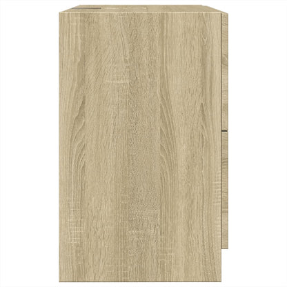 Waschbeckenunterschrank Sonoma-Eiche 59x37x59 cm Holzwerkstoff - Pazzar.ch