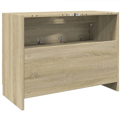 Waschbeckenunterschrank Sonoma-Eiche 78x37x59 cm Holzwerkstoff - Pazzar.ch