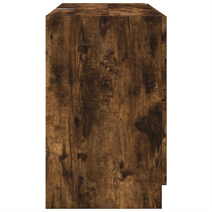 Waschbeckenunterschrank Räuchereiche 78x37x59 cm Holzwerkstoff - Pazzar.ch