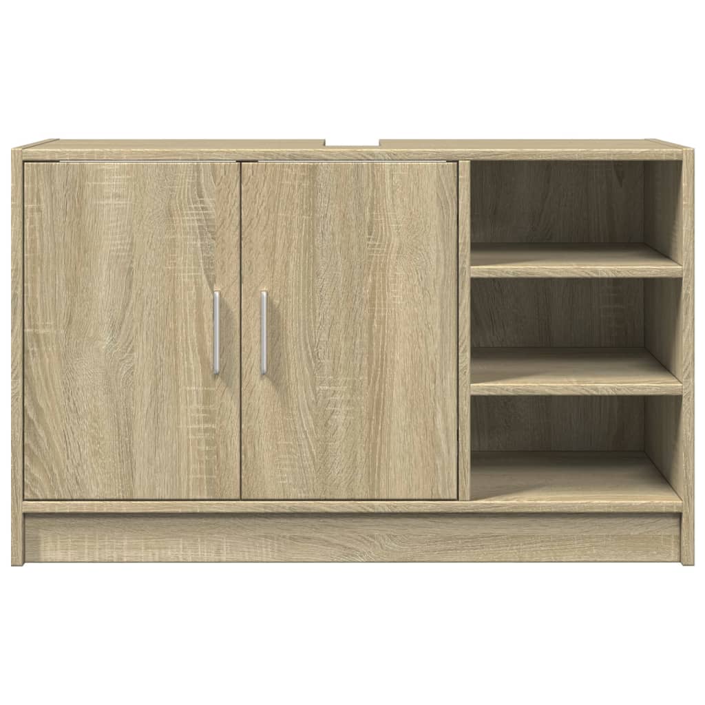 Waschbeckenunterschrank Sonoma-Eiche 90x29x55 cm Holzwerkstoff - Pazzar.ch