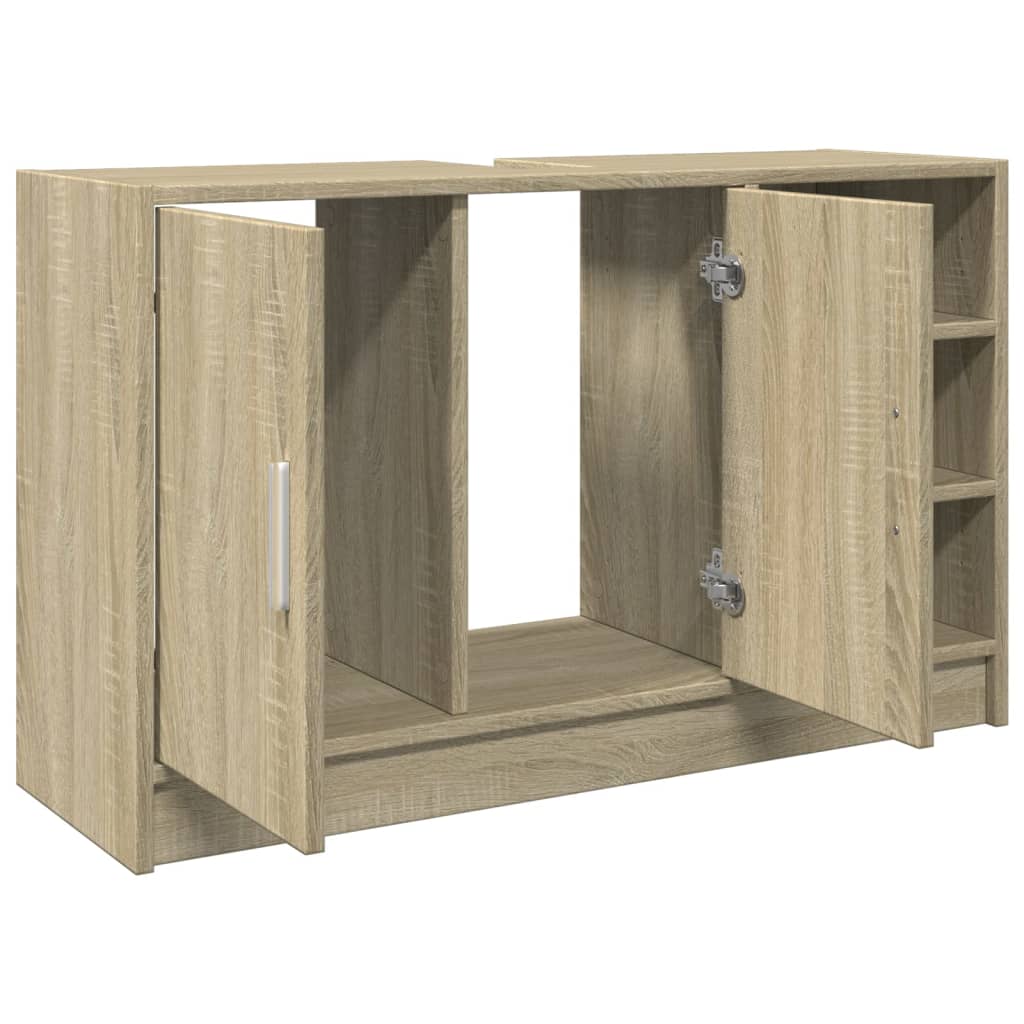 Waschbeckenunterschrank Sonoma-Eiche 90x29x55 cm Holzwerkstoff - Pazzar.ch