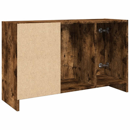 Waschbeckenunterschrank Räuchereiche 90x29x55 cm Holzwerkstoff - Pazzar.ch