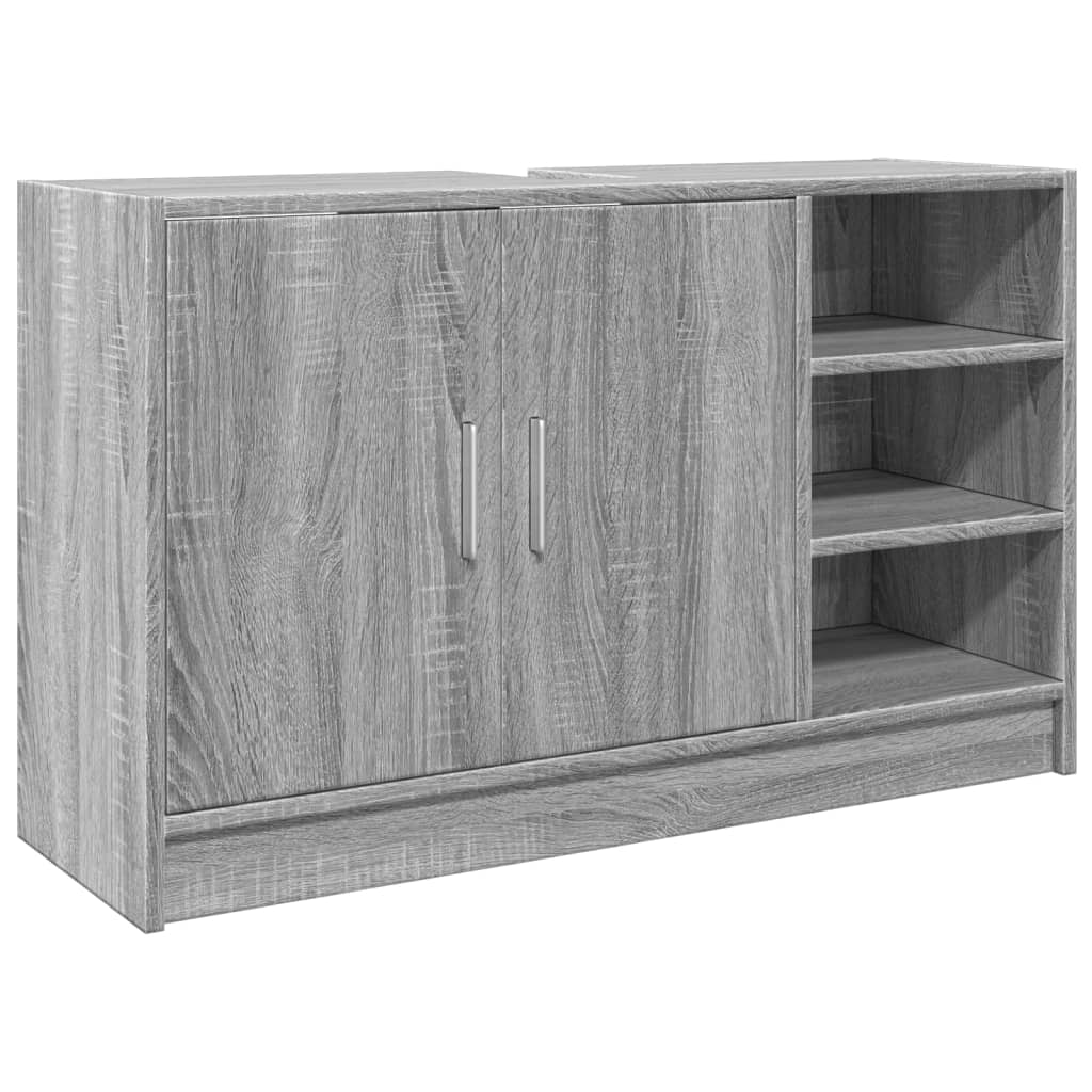 Waschbeckenunterschrank Grau Sonoma 90x29x55 cm Holzwerkstoff - Pazzar.ch