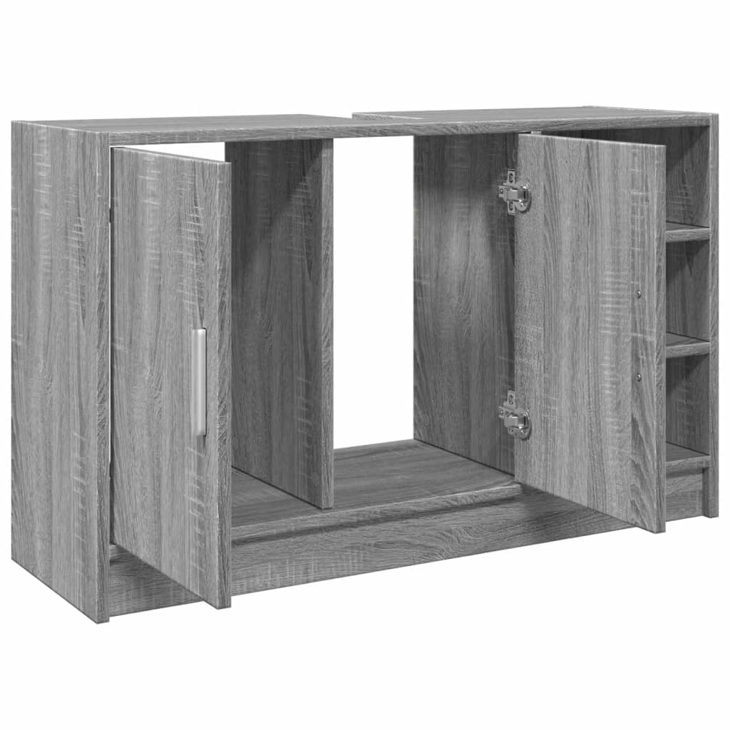 Waschbeckenunterschrank Grau Sonoma 90x29x55 cm Holzwerkstoff - Pazzar.ch