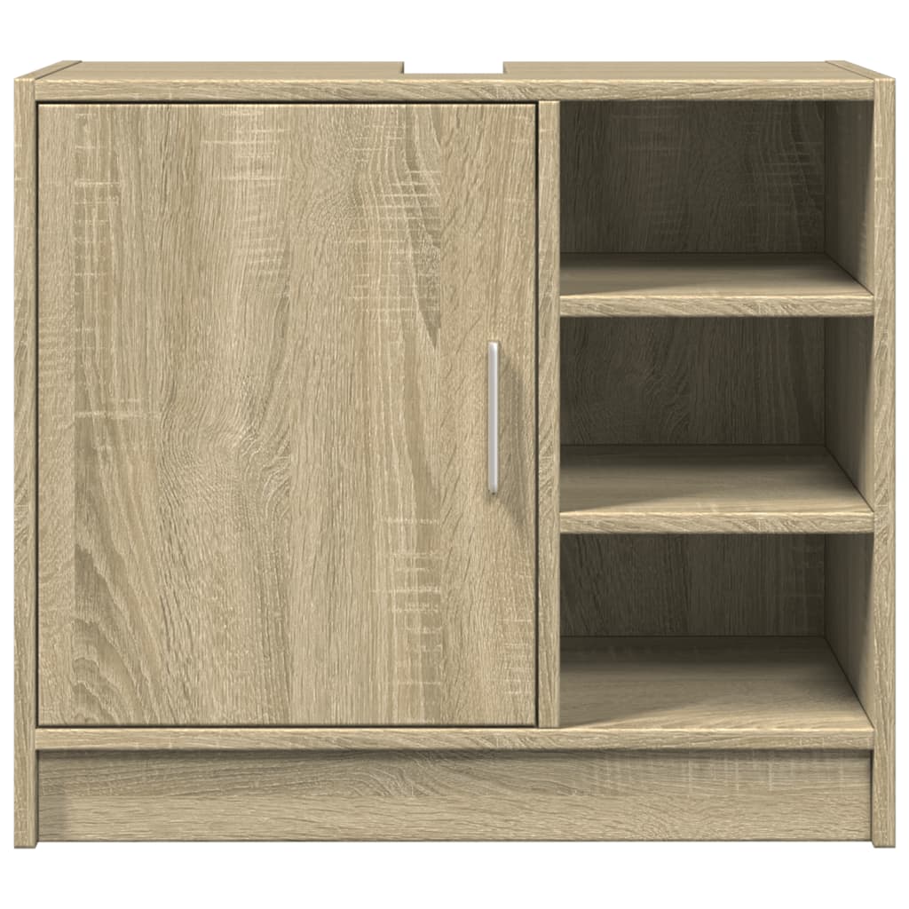 Waschbeckenunterschrank Sonoma-Eiche 63x29x55 cm Holzwerkstoff - Pazzar.ch