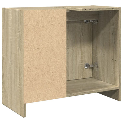 Waschbeckenunterschrank Sonoma-Eiche 63x29x55 cm Holzwerkstoff - Pazzar.ch