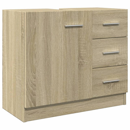 Waschbeckenunterschrank Sonoma-Eiche 63x30x54 cm Holzwerkstoff - Pazzar.ch