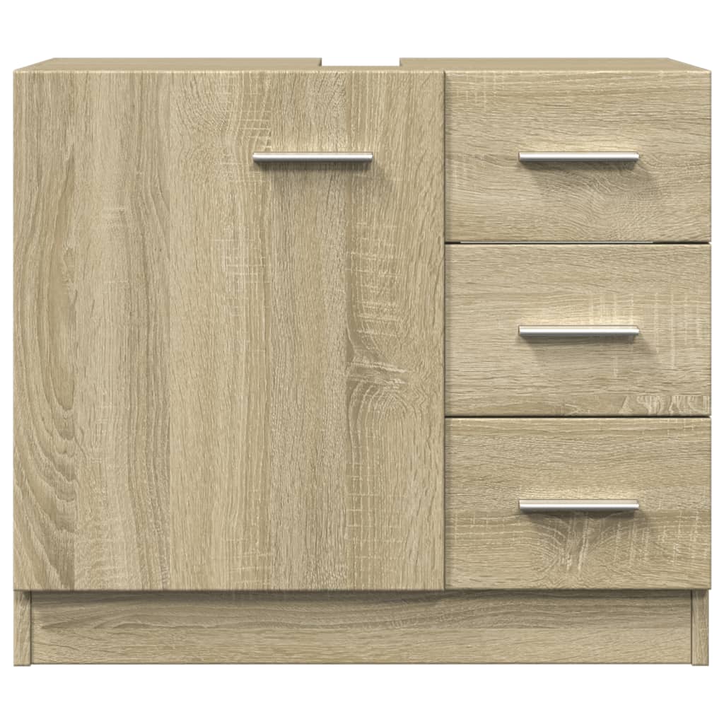 Waschbeckenunterschrank Sonoma-Eiche 63x30x54 cm Holzwerkstoff