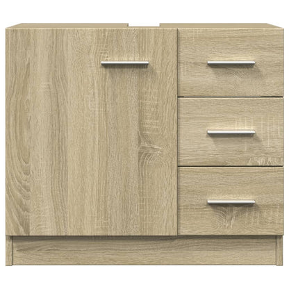 Waschbeckenunterschrank Sonoma-Eiche 63x30x54 cm Holzwerkstoff - Pazzar.ch