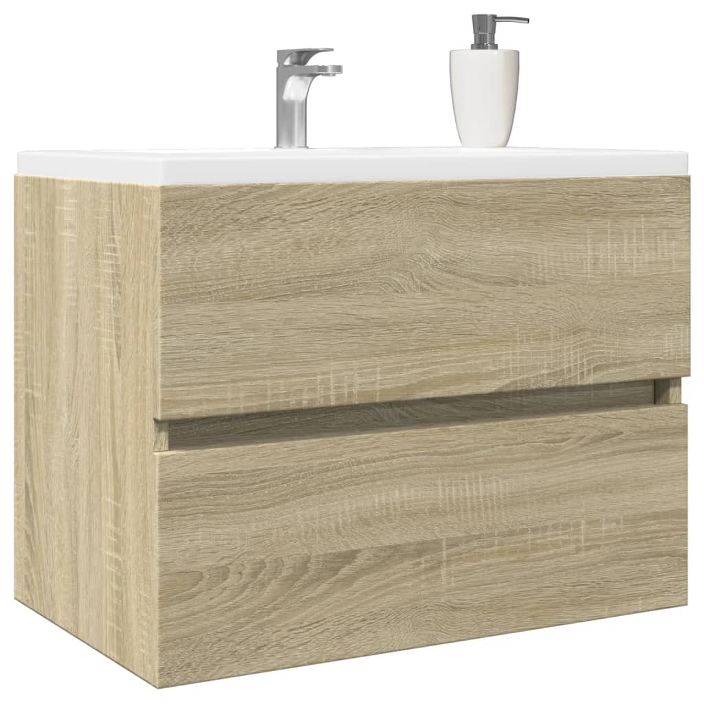 Waschbeckenunterschrank Sonoma-Eiche 60x38,5x45cm Holzwerkstoff - Pazzar.ch