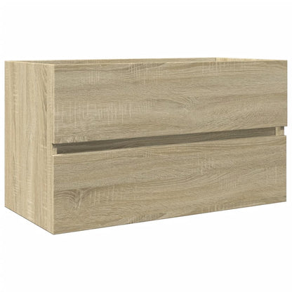 Waschbeckenunterschrank Sonoma-Eiche 80x38,5x45cm Holzwerkstoff - Pazzar.ch