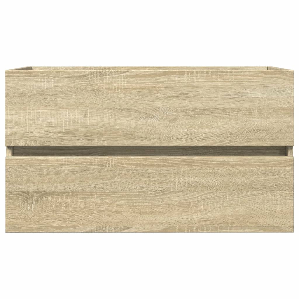 Waschbeckenunterschrank Sonoma-Eiche 80x38,5x45cm Holzwerkstoff - Pazzar.ch