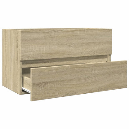 Waschbeckenunterschrank Sonoma-Eiche 80x38,5x45cm Holzwerkstoff - Pazzar.ch