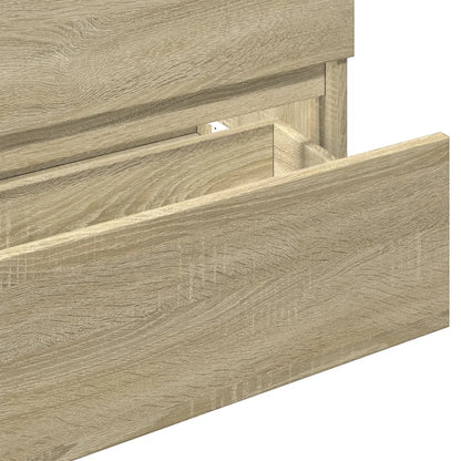 Waschbeckenunterschrank Sonoma-Eiche 80x38,5x45cm Holzwerkstoff - Pazzar.ch