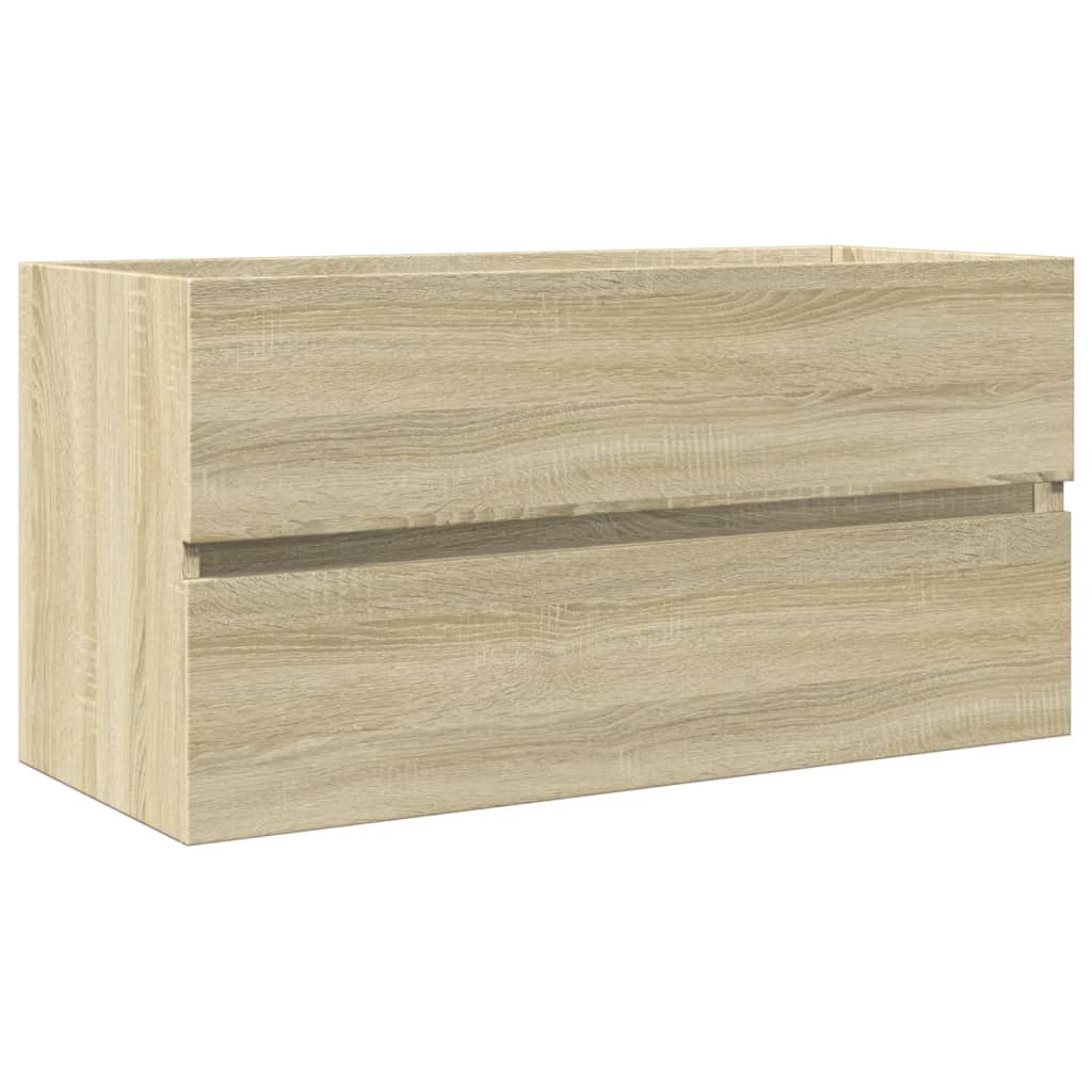 Waschbeckenunterschrank Sonoma-Eiche 90x38,5x45cm Holzwerkstoff - Pazzar.ch