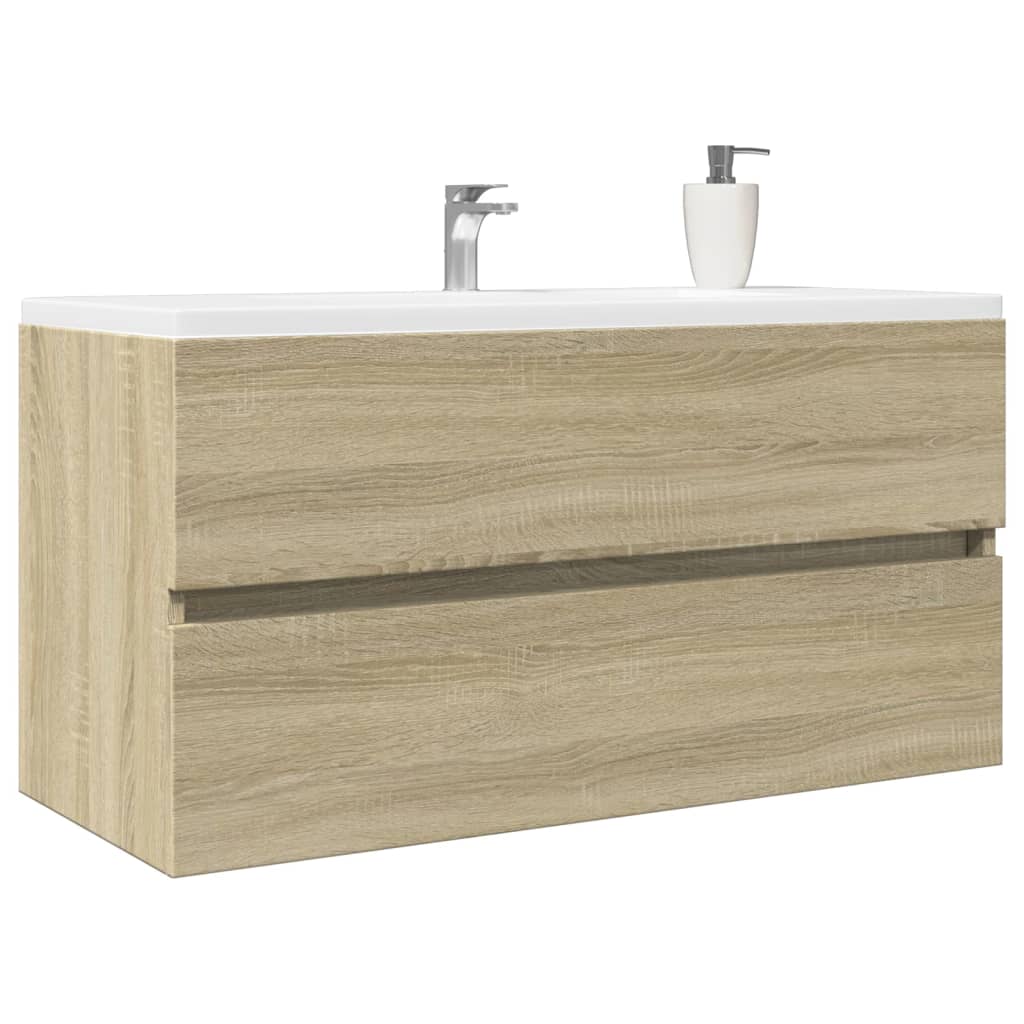 Waschbeckenunterschrank Sonoma-Eiche 90x38,5x45cm Holzwerkstoff - Pazzar.ch