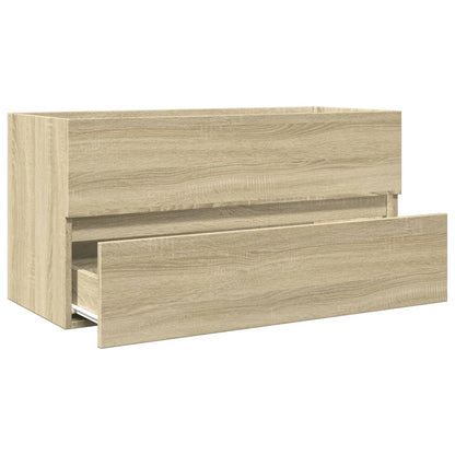 Waschbeckenunterschrank Sonoma-Eiche 90x38,5x45cm Holzwerkstoff - Pazzar.ch