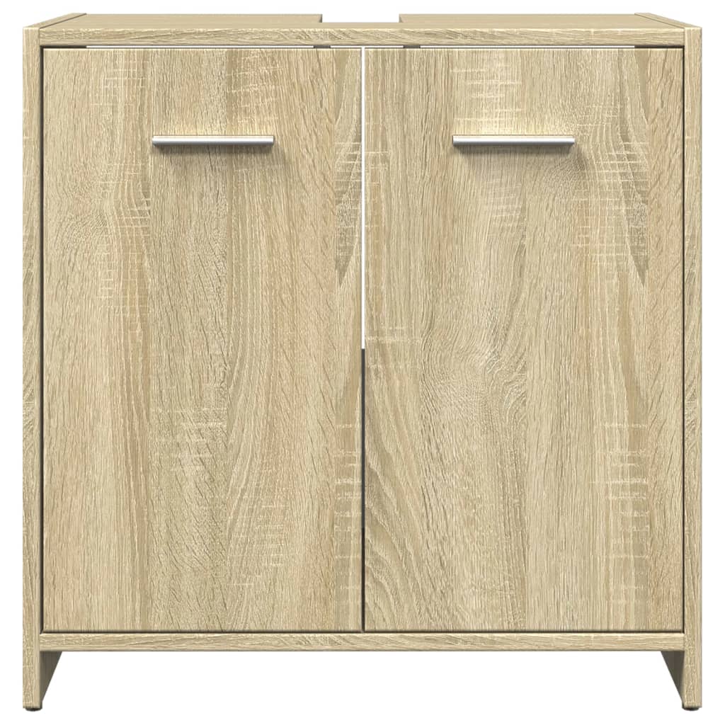 Waschbeckenunterschrank Sonoma-Eiche 60x33x60 cm Holzwerkstoff - Pazzar.ch