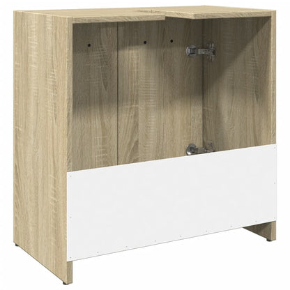 Waschbeckenunterschrank Sonoma-Eiche 60x33x60 cm Holzwerkstoff - Pazzar.ch