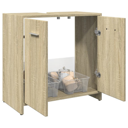 Waschbeckenunterschrank Sonoma-Eiche 60x33x60 cm Holzwerkstoff - Pazzar.ch