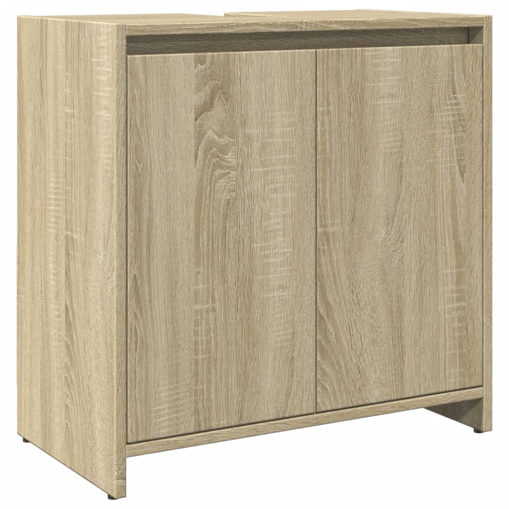 Waschbeckenunterschrank Sonoma-Eiche 60x33x60 cm Holzwerkstoff - Pazzar.ch