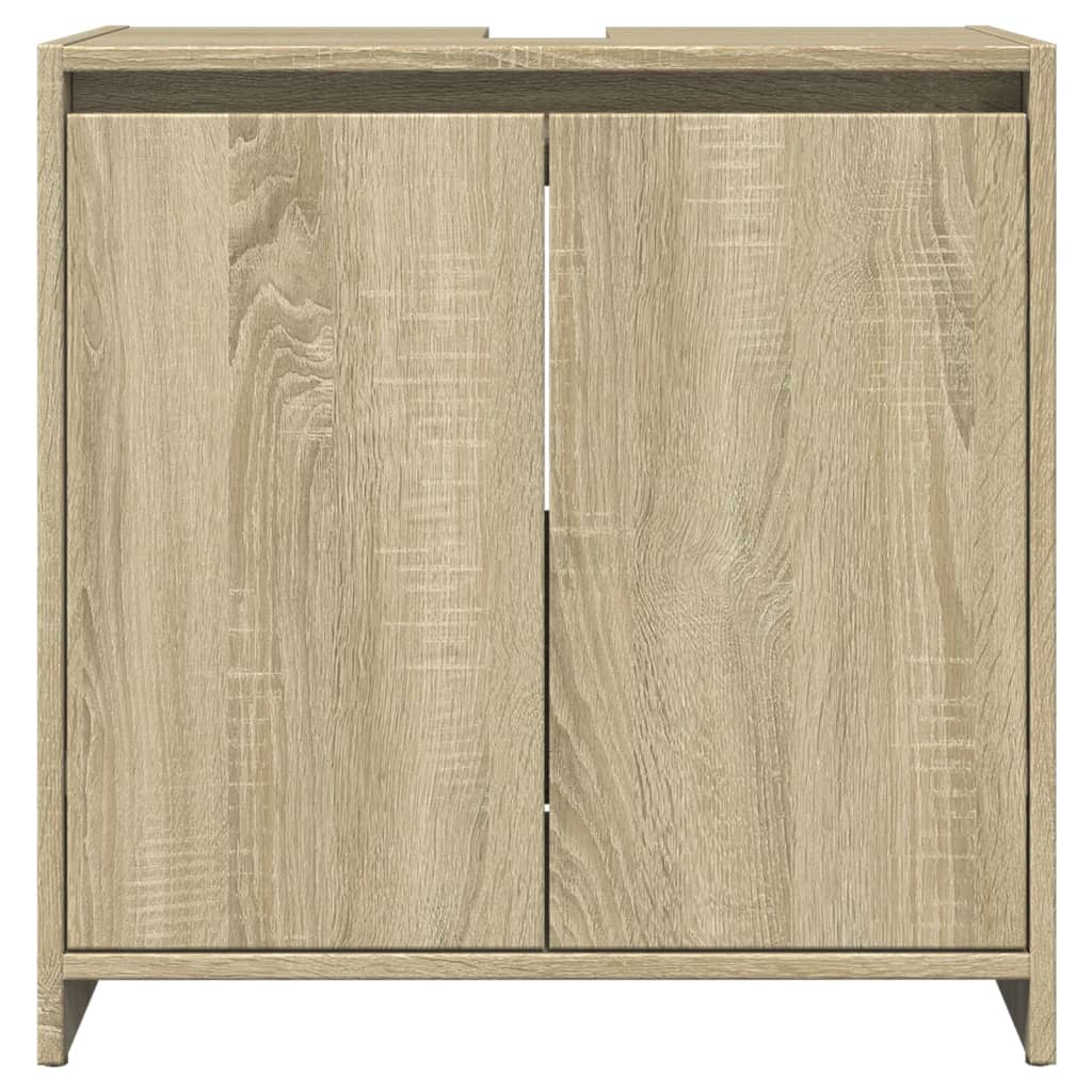 Waschbeckenunterschrank Sonoma-Eiche 60x33x60 cm Holzwerkstoff - Pazzar.ch