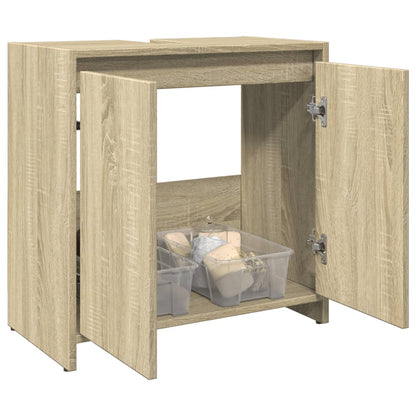 Waschbeckenunterschrank Sonoma-Eiche 60x33x60 cm Holzwerkstoff - Pazzar.ch