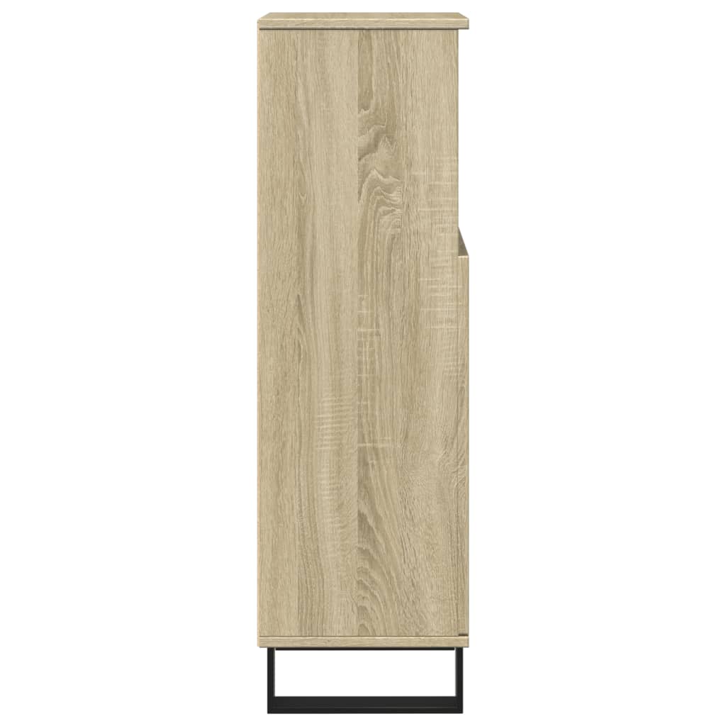 Badschrank Sonoma-Eiche 30x30x100 cm Holzwerkstoff - Pazzar.ch