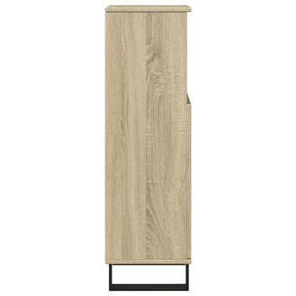 Badschrank Sonoma-Eiche 30x30x100 cm Holzwerkstoff - Pazzar.ch