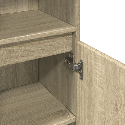 Badschrank Sonoma-Eiche 30x30x100 cm Holzwerkstoff - Pazzar.ch