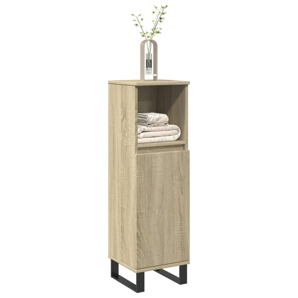 Badschrank Sonoma-Eiche 30x30x100 cm Holzwerkstoff - Pazzar.ch