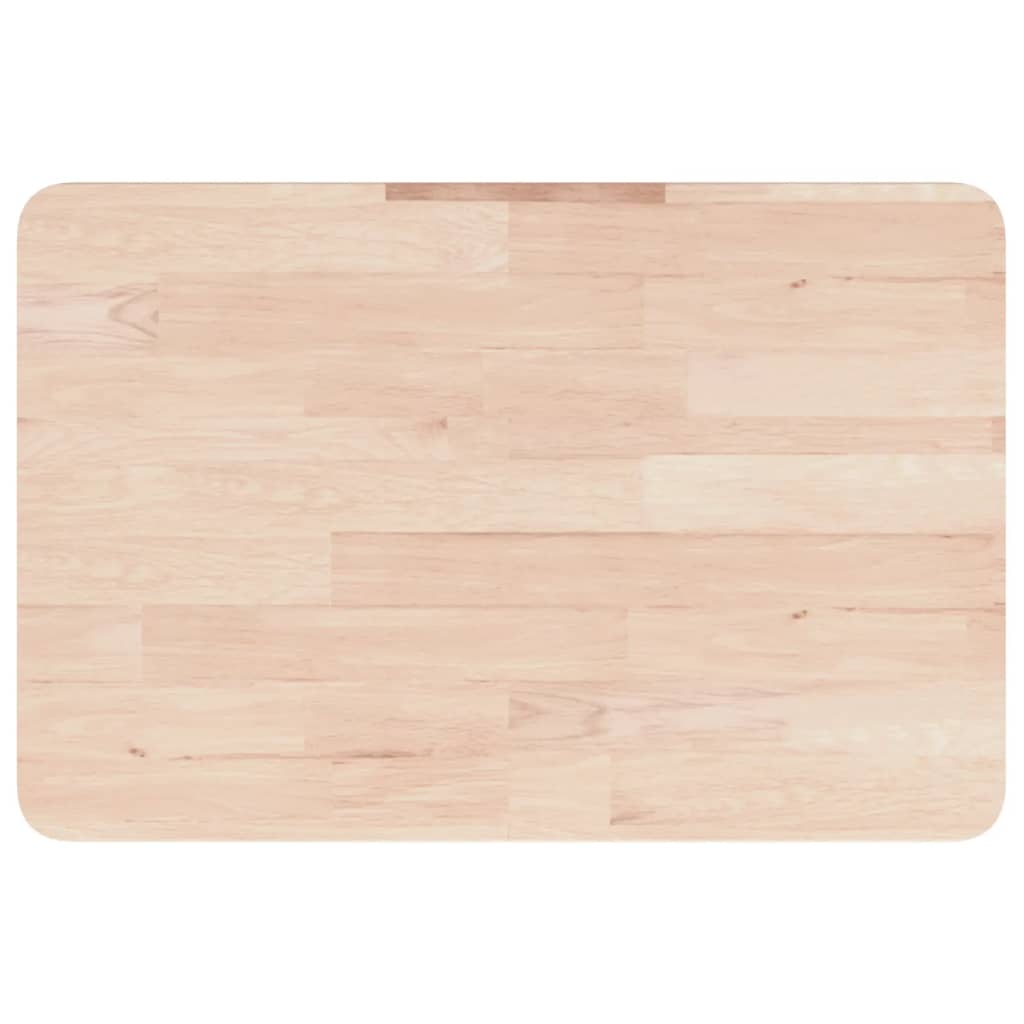 Waschtischplatte mit Halterung Stahl und Massivholz Eiche