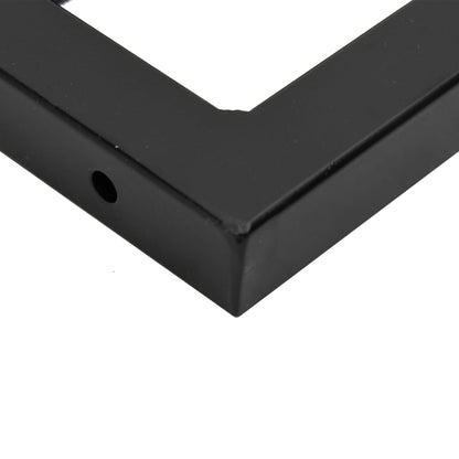 Waschbeckenregal Wandmontage Stahl und Massivholz Buche - Pazzar.ch