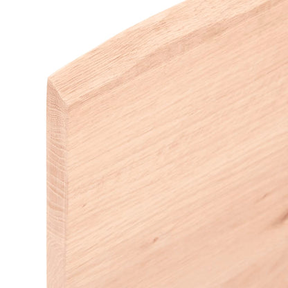 Waschtischplatte mit Halterung Stahl und Massivholz Eiche - Pazzar.ch