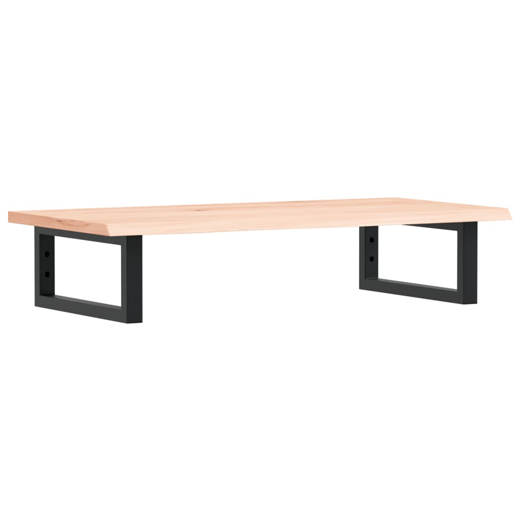 Waschtischplatte mit Halterung Stahl und Massivholz Eiche