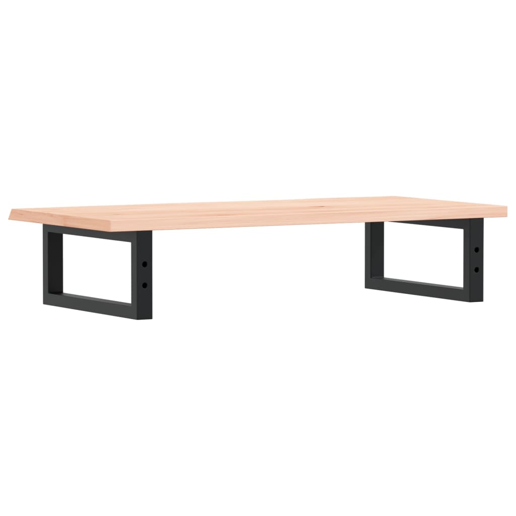Waschtischplatte mit Halterung Stahl und Massivholz Eiche