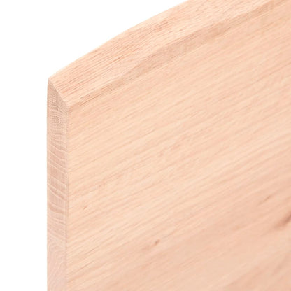 Waschtischplatte mit Halterung Stahl und Massivholz Eiche - Pazzar.ch