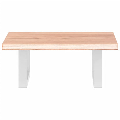 Waschtischplatte mit Halterung Stahl und Massivholz Eiche - Pazzar.ch